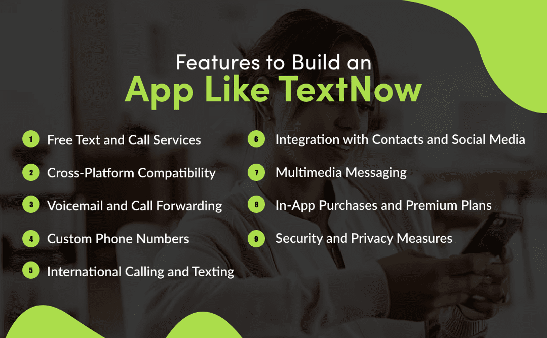 Must-have Features to Build an App Like TextNow  